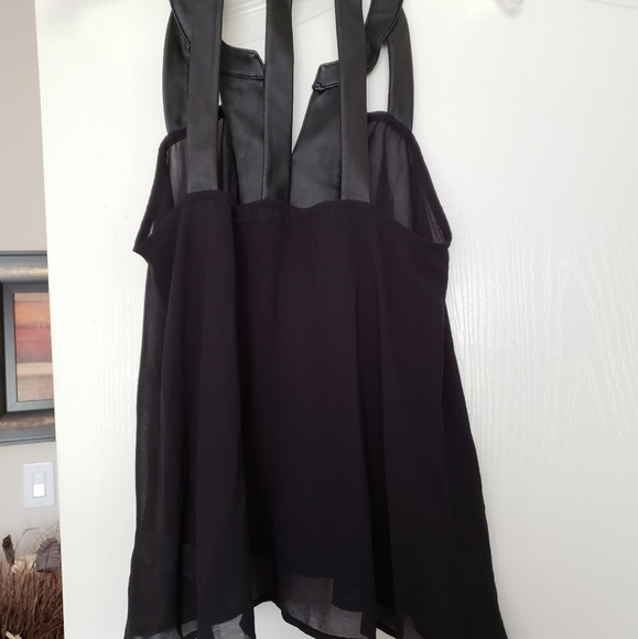 BLACK MATERIAL GIRL TOP SIZE M - Picture 3 of 7